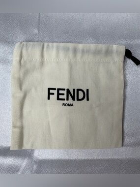 Fendi Roma Cream Drawstring Dust Bag
